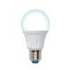 LED-A60 12W/4000K/E27/FR/DIM PLP01WH картон Лампочка светодиодная шар белая E27 12W 4000K Uniel LED-A60 12W/4000K/E27/FR/DIM PLP01WH