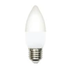 LED-C37-6W/4000K/E27/FR/DIM/SLS Лампа светодиодная, диммируемая, форма "свеча", матовая, белый свет 4000K Volpe OPTIMA DIM LED-C37-6W/4000K/E27/FR/DIM/SLS