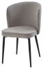 635M06187 Стул МИЛАНО цвет B22 Серый, велюр / черный каркас M-City 64751