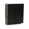 GAL000653S Выключатель двухклавишный с подсветкой (мокко) Systeme Electric GAL000653S