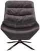 48MY-KRES-2729 SER Кресло вращающееся, велюр серый 68*81*83см Garda Decor арт.48MY-KRES-2729 SER