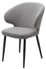 635M06225 Стул ХИЛТ, цвет B22 Серый, велюр / черный каркас M-City 64789