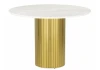 625608 Керамический стол Гравент 110 onyx bianco soft satin / золотой 625608