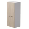 254H006W3/DY Гардероб глубокий Everprof EVO (ЭВО) 800х602x1835 Белый/Дуб Соната 254H006W3/DY