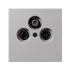 FD6206PWM Розетка оконечная TV+SAT + акустическая (белый матовый) Jasmart FD FD6206PWM