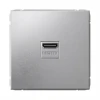 GAL000380 Розетка HDMI (алюминий) Systeme Electric GAL000380