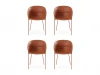 966367 Комплект кресел Coodi 4 шт. ОГОГО Обстановочка! 966367 (Пластик/Терракотовый)