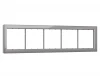 SF350505 Рамка на 5 постов (сталь стекло закаленное натуральное) Ambrella Volt SIGMA SF350505