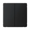GAL001051S Выключатель двухклавишный (карбон) Systeme Electric GAL001051S