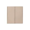 KR-78-0709-8 Выключатель двухклавишный проходной (переключатель) 10А с/у шелк Kranz Strong KR-78-0709-8