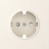 DS22031 Накладка для розетки с заземлением и шторками (матовый кремовый) Donel S08 DS22031