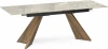 588021 Керамический стол Ливи 140 (Ливи 140(200)х80х78 dyna fantasico grey / орех кантри) Woodville арт.588021