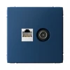 GAL001189 Розетка ТВ + Ethernet RJ-45 (аквамарин) Systeme Electric GAL001189
