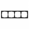 GAL001004 Рамка на 4 поста (карбон) Systeme Electric GAL001004
