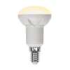 LED-R50 7W/3000K/E14/FR/DIM PLP01WH картон Лампочка светодиодная груша белая E14 7W 3000K Uniel LED-R50 7W/3000K/E14/FR/DIM PLP01WH