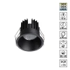359870 Светильник встраиваемый с переключателем цв. температуры Novotech Brillo 359870 черный IP20 LED 18W 100-265V 3000К/4000К/6000К