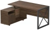 5079782302 Стол рабочий универсальный Калифорния Хардвиг СР01 ЛДСП Темный орех 5079782302