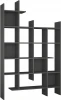 LEV00588 Стеллаж Прямые MANCO BOOKCASE (ЛДСП/Темно-серый) LEVE