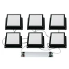 ULP-1010-42W/4000K IP54 GRILYATO OPAL BLACK KIT06 Светильники светодиодные потолочные встраиваемые, комплект из 6 штук. 4000K для ячеек 100x100мм в комплекте с и/п Uniel Grilyato Opal ULP-1010-42W/4000K IP54 GRILYATO OPAL BLACK KIT06