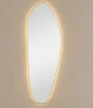 SM125LGL Organic XL LED Gold Зеркало в полный рост в раме с подсветкой Art-Zerkalo SM125LGL 13952