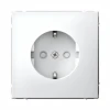 GAL000145S Розетка с заземлением и шторками (белый) Systeme Electric GAL000145S