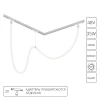 A4910PL-1WH Магнитный трековый светильник с гибким неоном 48V Arte Lamp Loop A4910PL-1WH (LED)
