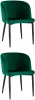 УТ000037514 Стул Оскар велюр изумрудный 2 шт Stool Group (арт.УТ000037514)