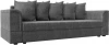 117259 Диван прямой Лига-005 (Серый/Рогожка) Лига Диванов арт.117259