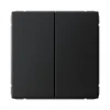 GAL001065 Переключатель двухклавишный (карбон) Systeme Electric GAL001065