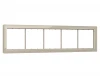 SF350325 Рамка на 5 постов (кашемир стекло закаленное натуральное) Ambrella Volt SIGMA SF350325