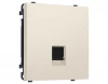 MS332005 Комплект механизма розетки Ethernet RJ-45 экранированной с автоматической защитной шторкой (Бежевый матовый) Ambrella Volt QUANT PRO MS332005