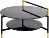 30B-872 Стол журнальный d80*45 с полкой Garda Decor арт.30B-872