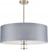 8108/7C Потолочная люстра на штанге Lumion Damona 8108/7C латунь титаниум/серый, металл/текстиль/стекло E14 7*40W 220V (круглые)
