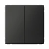 GAL001451 Выключатель двухклавишный (базальт) Systeme Electric GAL001451