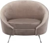48MY-12650 Кресло Dario, велюр бежевый 97*81*76см с кантом Garda Decor арт.48MY-12650