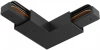 TRA001CLB-11B Угловой коннектор питания с вводом питания Unity (однофазный) черный Maytoni Accessories for tracks Unity TRA001CLB-11B (220V)