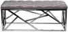 76AR-7160BAN-SER Банкетка Garda Decor 76AR-7160BAN-SER (Хром/Темно-серый)