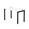 254S006W39005 Стол прямой Everprof EVO (ЭВО) на металлокаркасе 1180х670х755 мм Белый/Черный 254S006W39005