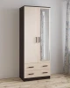 00-00003963 Шкаф с Зеркало ТЭКСм Лагуна 80 см, венге/дуб молочный