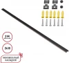 135264 Низковольтный накладной шинопровод 2м Novotech Easy 135264 черный (24V)