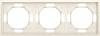 DS21331 Рамка на 3 поста (матовый кремовый) Donel S08 DS21331