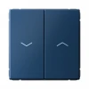GAL001119 Выключатель жалюзи двухклавишный (аквамарин) Systeme Electric GAL001119