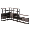 254ST18DK9005 Набор стеллажных систем №18 Everprof EVO (ЭВО) 1635x3630x1840 Дуб Пасадена/Черный 254ST18DK9005