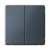 GAL000751S Выключатель двухклавишный (грифель) Systeme Electric GAL000751S