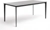 GRAY-160-80-A black "Малага" обеденный стол из HPL 160х80см, цвет "серый гранит", каркас черный 4SIS арт.УТ-00005688