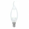 LED-CW35-6W/NW/E14/CL GLA01TR картон Лампочка светодиодная свеча на ветру прозрачная E14 6W 4000K Uniel LED-CW35-6W/NW/E14/CL GLA01TR