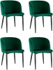 УТ000037515 Стул Оскар велюр изумрудный 4 шт Stool Group (арт.УТ000037515)