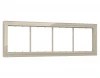 SF350324 Рамка на 4 поста (кашемир стекло закаленное натуральное) Ambrella Volt SIGMA SF350324
