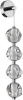 5084/17WL Бра Odeon Light Jemstone 5084/17WL хром/прозрачный/металл/акрил LED 17W 4000K 850Лм (220V, шар, бусы)