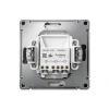 GAL001453S Выключатель двухклавишный с подсветкой (базальт) Systeme Electric GAL001453S
